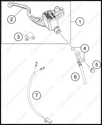 FRONT BRAKE CONTROL, 2022 KTM Duke-200