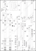 FRONT FORK DISASSEMBLED, 2024 KTM 85-SX-19-16