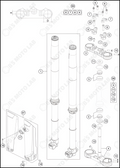 FRONT FORK, TRIPLE CLAMP, 2024 KTM 85-SX-19-16