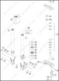 FRONT FORK, TRIPLE CLAMP, 2023 KTM RC-390
