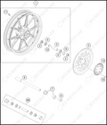 FRONT WHEEL, 2022 KTM Duke-200