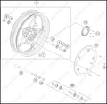 FRONT WHEEL, 2023 KTM RC-390