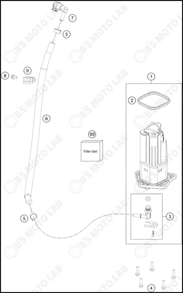 FUEL PUMP, 2023 KTM duke-390