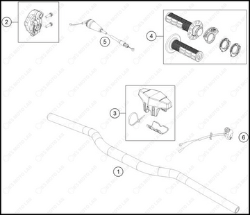 HANDLEBAR CONTROLS, 2025 KTM 85-SX-17-14