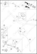 HANDLEBAR, CONTROLS, 2024 KTM 85-SX-19-16