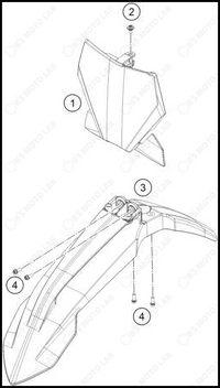 MASK FENDERS, 2025 KTM 85-SX-17-14
