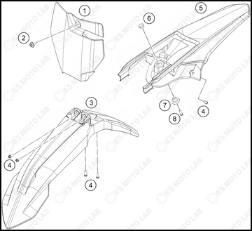 MASK, FENDERS, 2022 KTM 85-SX-19-16