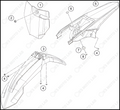 MASK, FENDERS, 2024 KTM 85-SX-17-14