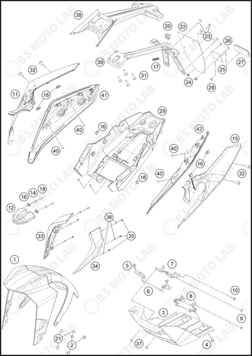 MASK, FENDERS, 2022 KTM Duke-200