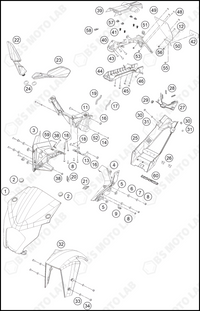 MASK, FENDERS, 2023 KTM RC-390