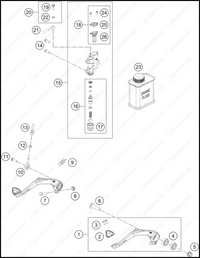 REAR BRAKE CONTROL, 2025 KTM 50-SX-Factory