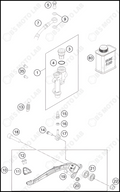 REAR BRAKE CONTROL, 2023 KTM 250-SX