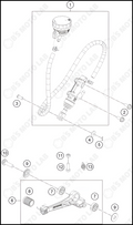 REAR BRAKE CONTROL, 2023 KTM RC-390