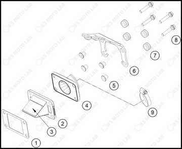 REED VALVE CASE, 2024 KTM 50-SX