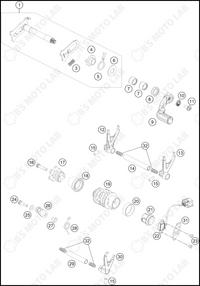 SHIFTING MECHANISM, 2024 KTM 250-SX-F