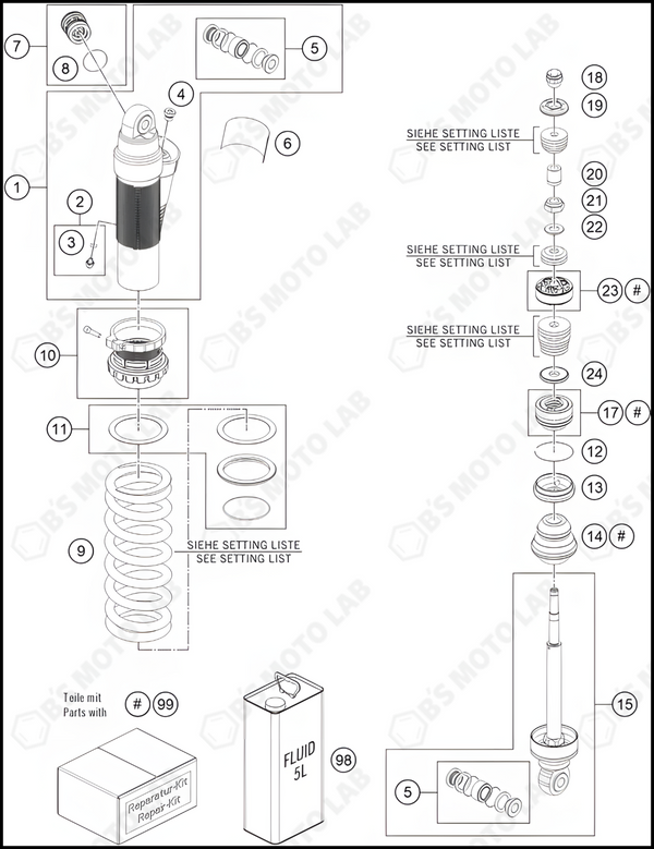 SHOCK ABSORBER DISASSEMBLED, 2022 KTM 85-SX-17-14