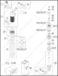 SHOCK ABSORBER DISASSEMBLED, 2024 KTM 85-SX-19-16