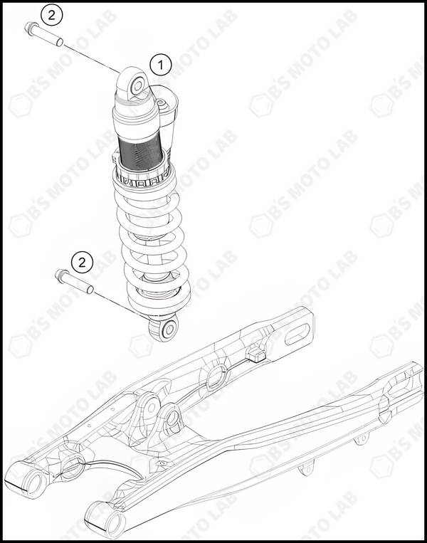 SHOCK ABSORBER, 2024 KTM 85-SX-17-14