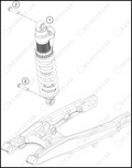 SHOCK ABSORBER, 2024 KTM 85-SX-19-16