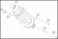 SHOCK ABSORBER, 2022 KTM Duke-200