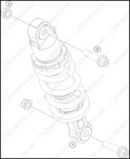 SHOCK ABSORBER, 2022 KTM 50-SX-MINI