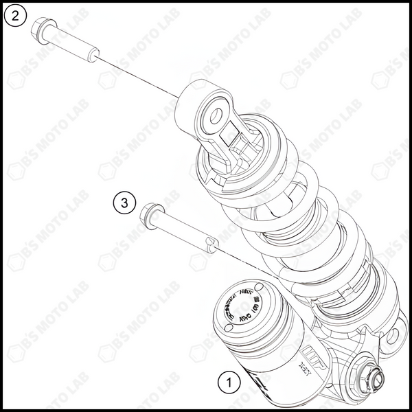 SHOCK ABSORBER, 2022 KTM 50-SX-Factory
