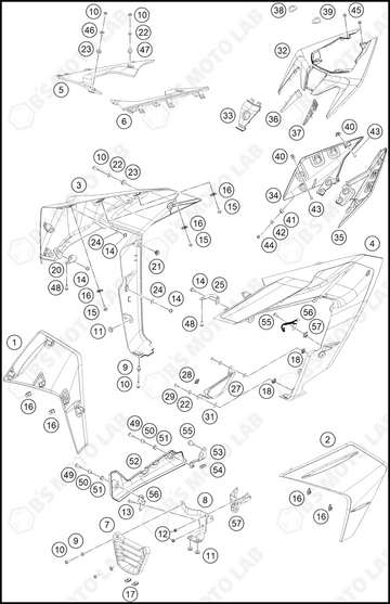 SIDE TRIM, 2023 KTM RC-390