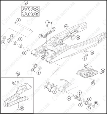 SWING ARM, 2024 KTM 85-SX-19-16