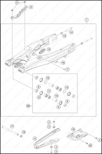 SWING ARM, 2025 KTM 85-SX-19-16