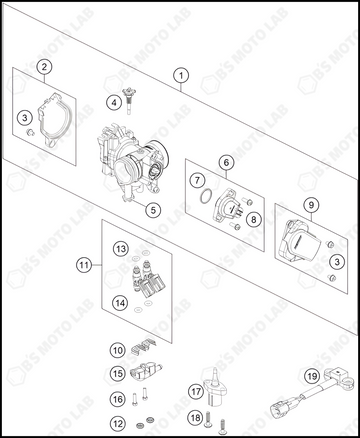 THROTTLE BODY, 2023 KTM 250-SX