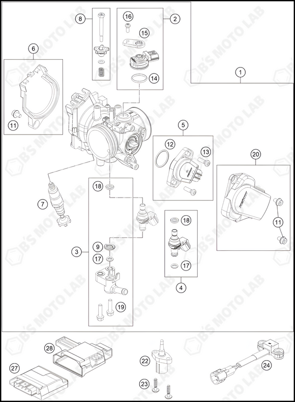 THROTTLE BODY, 2024 KTM 450-SX-F