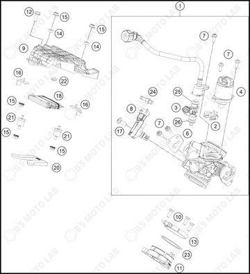THROTTLE BODY, 2022 KTM Duke-200