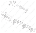 TRANSMISSION I - MAIN SHAFT, 2022 KTM 450-SX-F