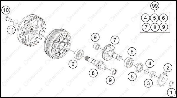 TRANSMISSION, 2022 KTM 50-SX-Factory