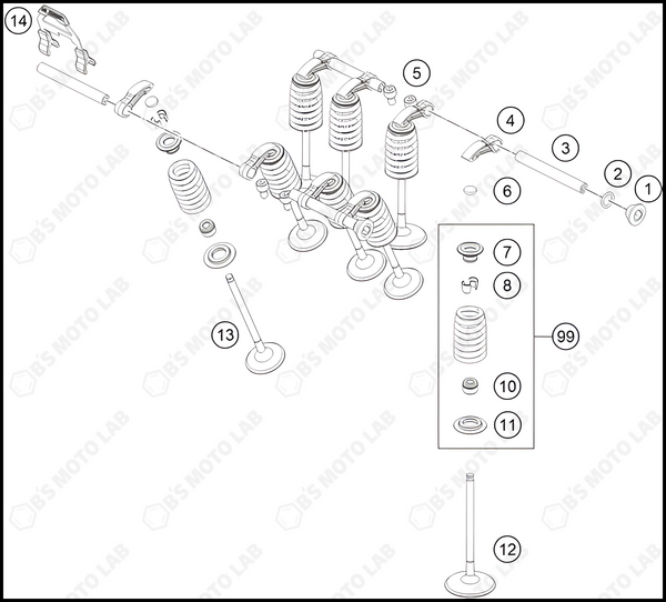 VALVE DRIVE, 2023 KTM duke-390