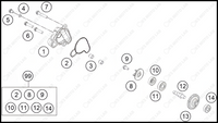 WATER PUMP, 2022 KTM 50-SX-Factory