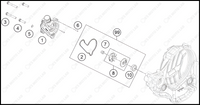 WATER PUMP, 2022 KTM 350-SX-F