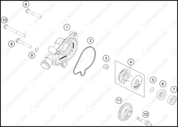 WATER PUMP, 2024 KTM 300-SX