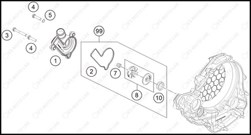 WATER PUMP, 2023 KTM 350-SX-F