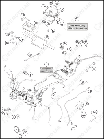 WIRING HARNESS, 2022 KTM Duke-200