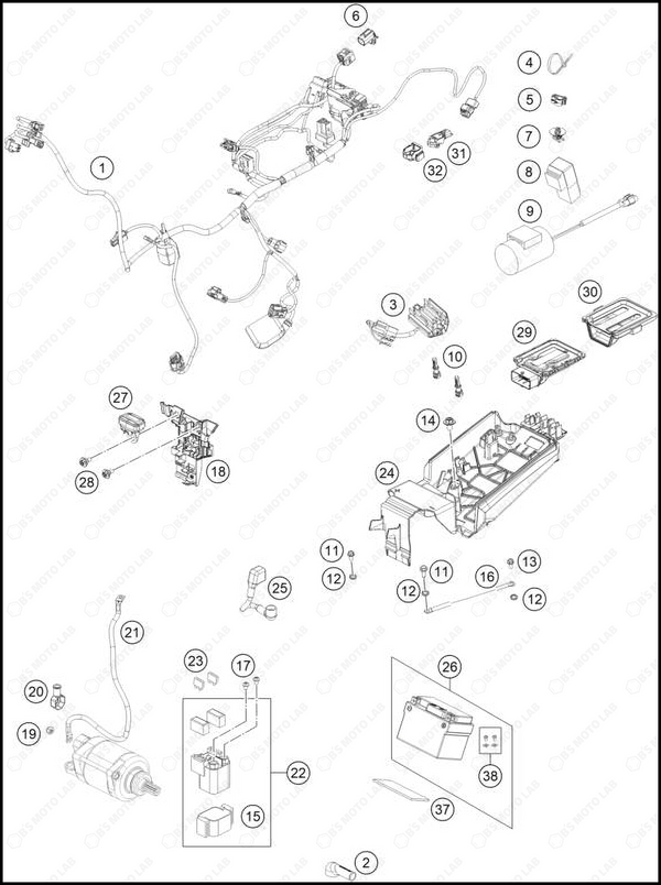 WIRING HARNESS, 2025 KTM 125-SX
