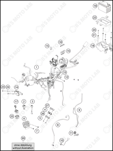 WIRING HARNESS, 2023 KTM RC-390