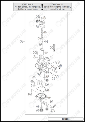 CARBURETOR, 2021 KTM 85-SX-17-14