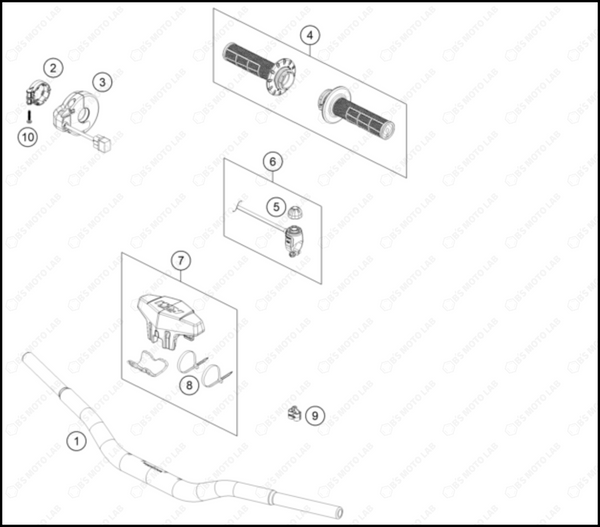 HANDLEBAR, CONTROLS, 2024 KTM SX-E-5
