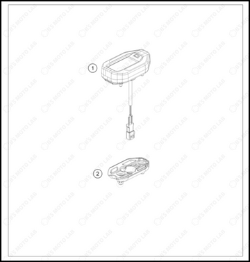 INSTRUMENTS / LOCK SYSTEM, 2024 KTM SX-E-5