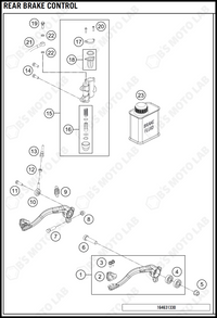 REAR BRAKE CONTROL, 2019 KTM 65-SX